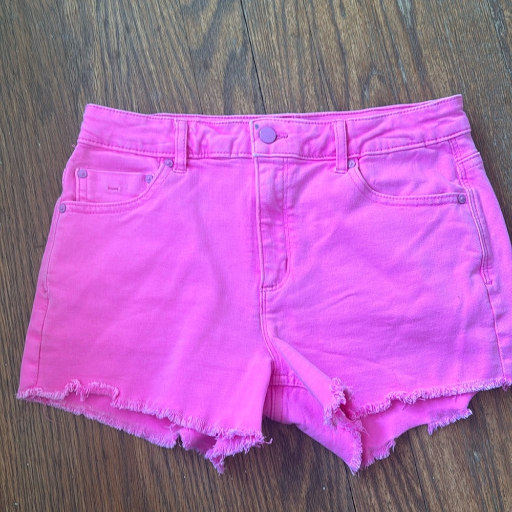 Tractr bright pink Jean shorts